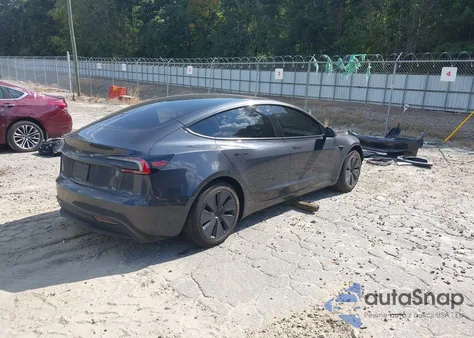 2025 Tesla Model 3 Long Range Rear-Wheel Drive из США, поврежденный, VIN 5YJ3E1EA9SF968009